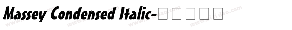 Massey Condensed Italic字体转换